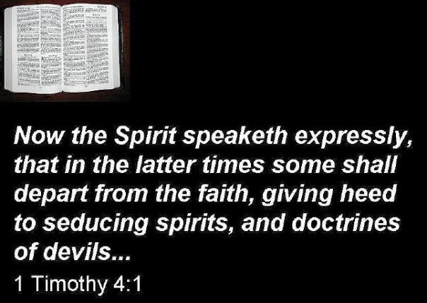 Jesus - in the latter times some shall depart